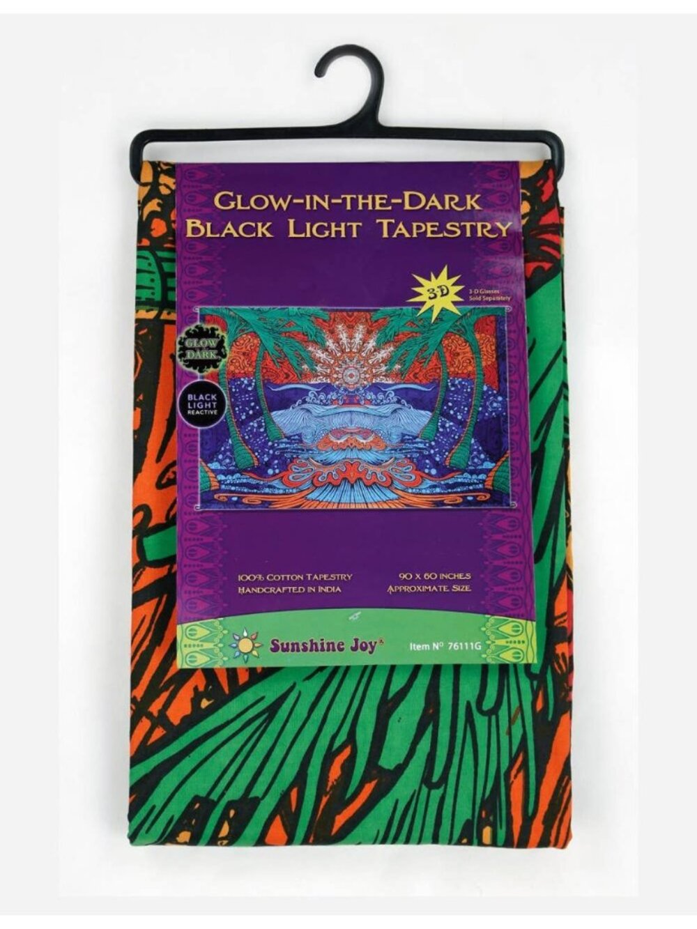 3D Glow in the Dark Tapestry Epic Surf Hang Pack Tapestries